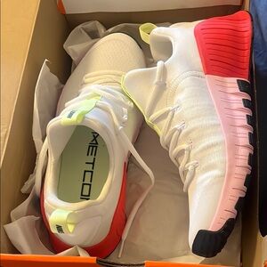 Nike Free Metcon 6 White, Pink and Red Sneakers